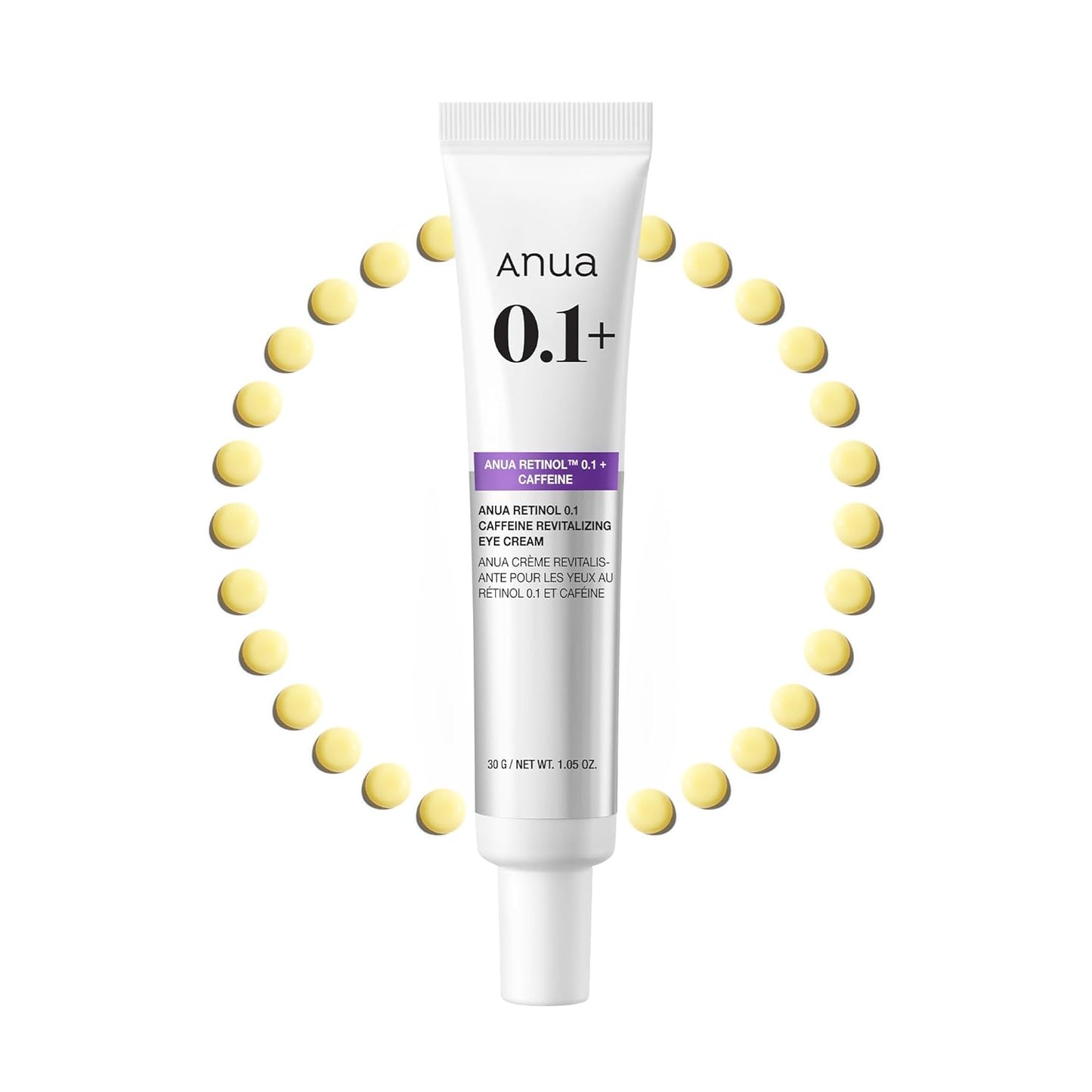 Crema Revitalizante de Ojos con Retinol 0.1 y Cafeína by ANUA
